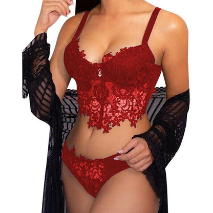 Women Lace Lingerie Nightwear Underwear Babydoll Sleepwear