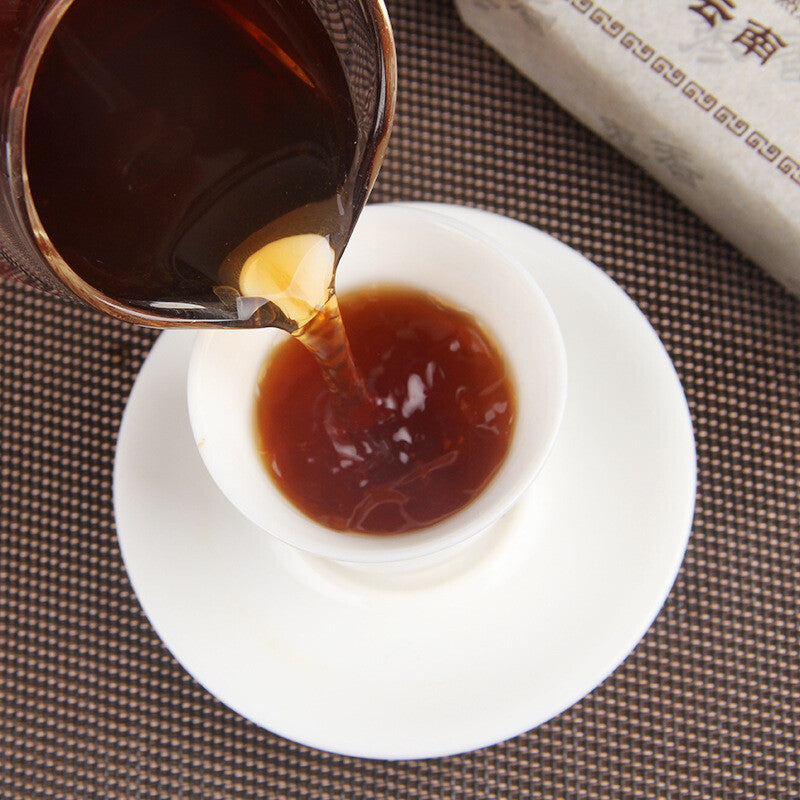 2019 Pu'er Tea Aged and Fragrant Pu'er Tea Ripe Brick Tea with Jujube Fragrance