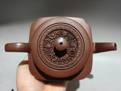 Chinese Yixing Zisha Clay Handmade Exquisite Teapot