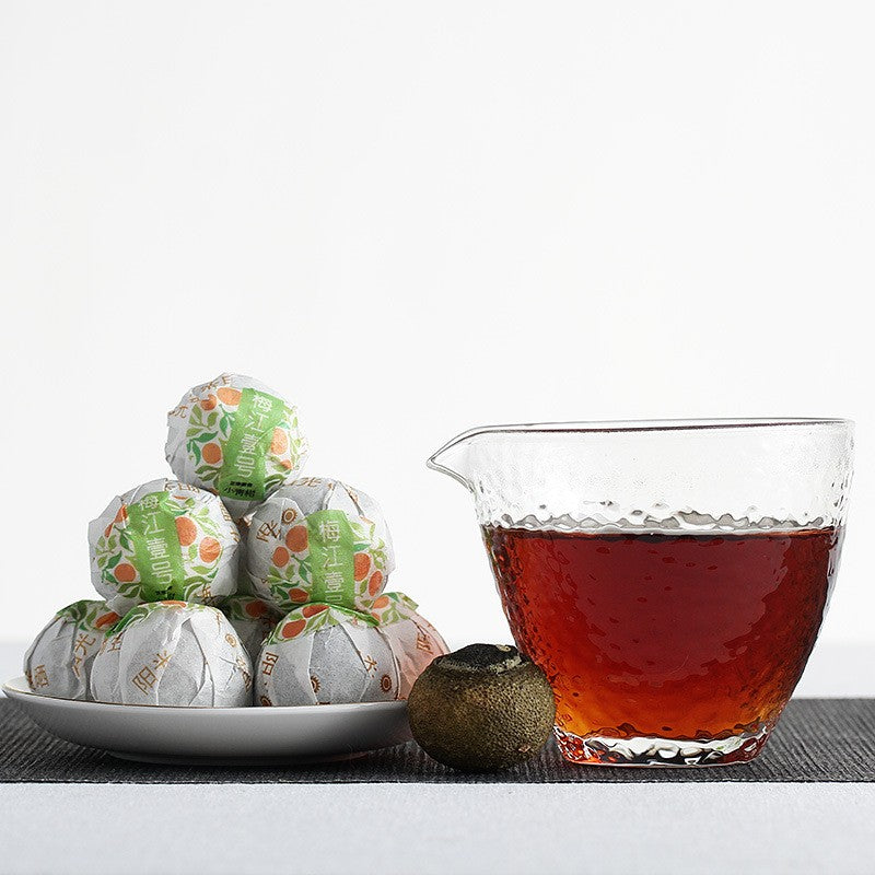 500g Small Green Mandarin Orange Meijiang No.1 Aged Pu'er Chenpi Ripe Tea