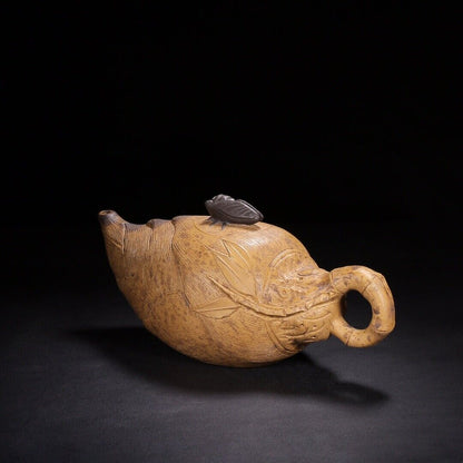 Chinese Yixing Zisha Clay Handmade Exquisite Teapot（竹笋 底款：陈鸣远）