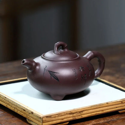 Chinese Yixing Purple Clay Teapot Filter Tea Infuser Customized Zisha Teaware