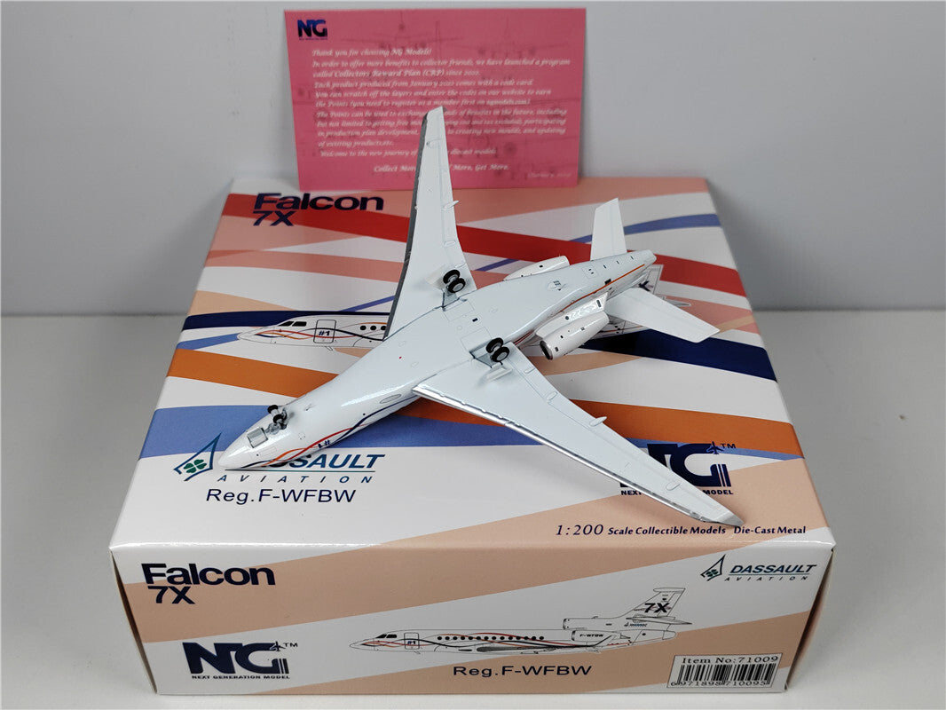 1:200 NG Model Dassault aviation Falcom 7x Airplane Diecast Aircraft Model