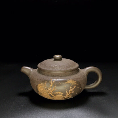 vintage chinese yixing purple clay teapot zisha ceremony teaware collection rare