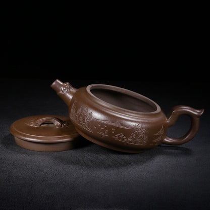 Chinese Yixing Zisha Clay Handmade Exquisite Teapot （龙头如意 底款：高海庚）