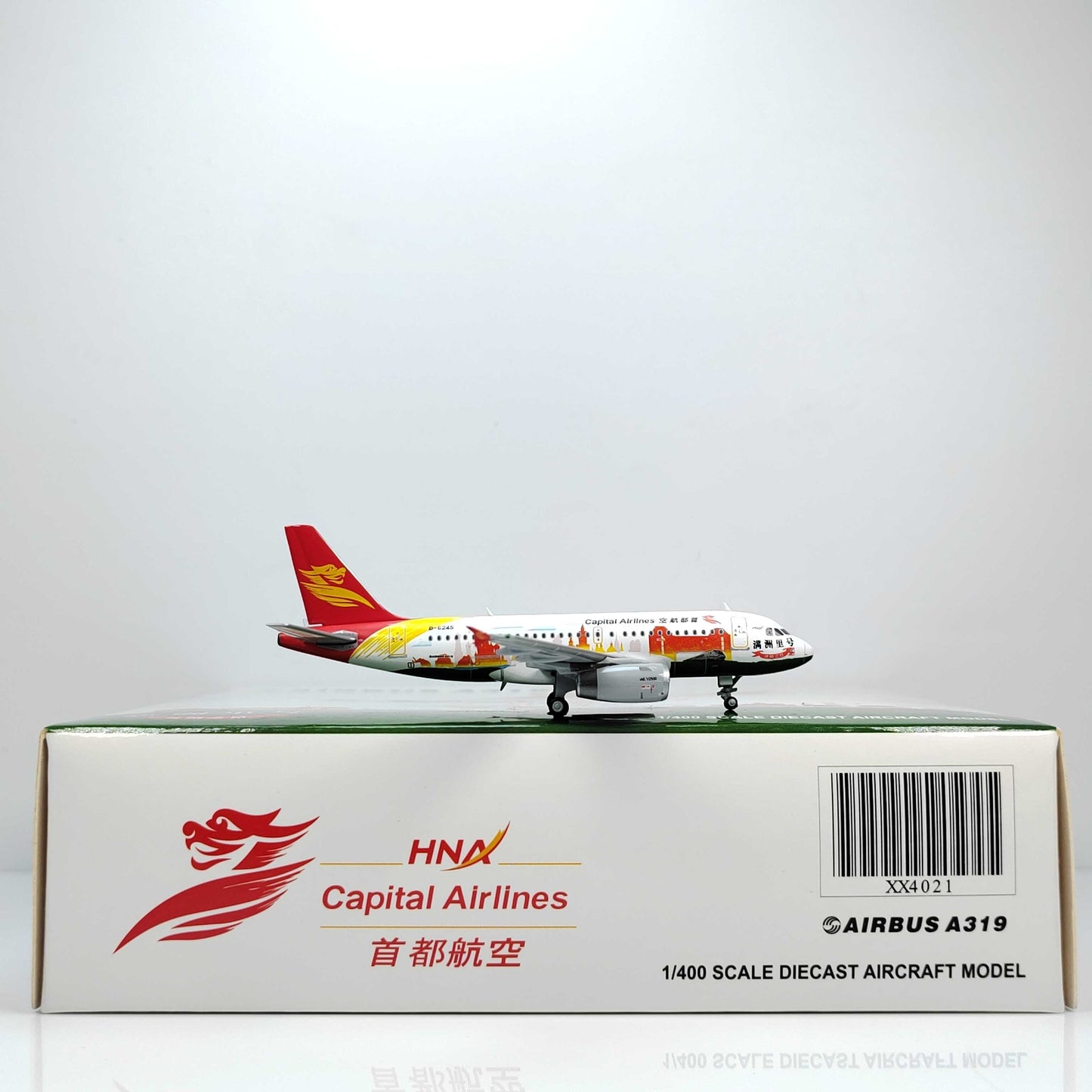 1:400 JC Wings CAPITAL AIRLINES AIRBUS A319 Passenger Airplane Diecast Model