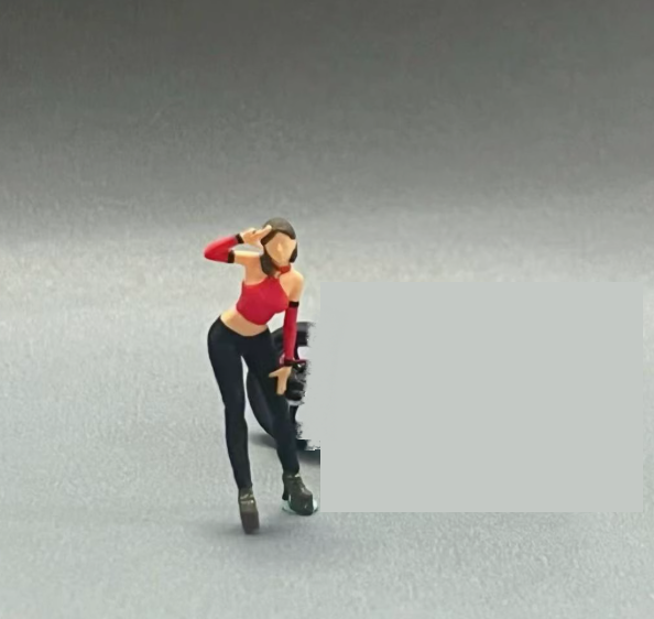 1:64 Scale Diorama Figure Model City Street Stylish Girl Boy Scene Display Model