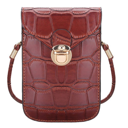 Phone Mini Bags Clutches Shoulder Bag Leather Women Handbag Black Handbag Flap