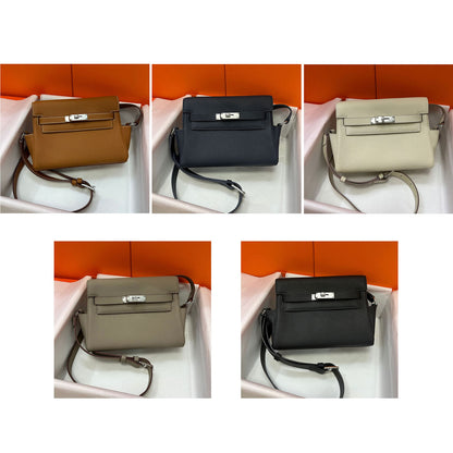 Genuine Cowhide Leather Shoulder Bag Flap Clutch Purse Crossbody Satchel Fashion