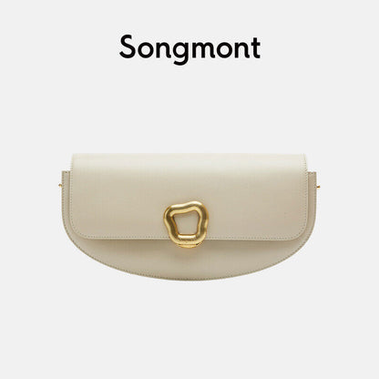 songmont women bag crossbody RESET series head layer cowhide shoulder bag