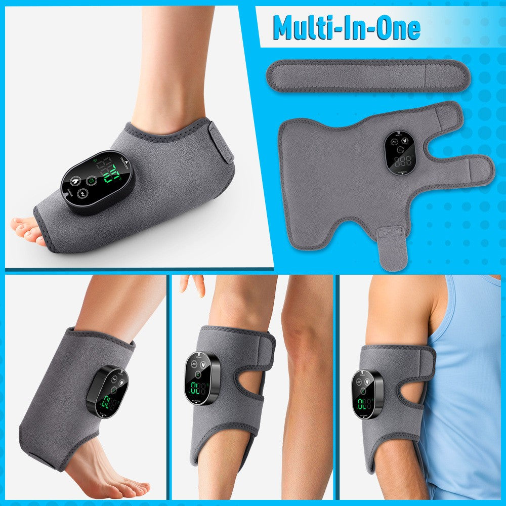 Cordless Foot Ankle Massager Pain Relief with 6 Heat Levels&3 Vibration Modes