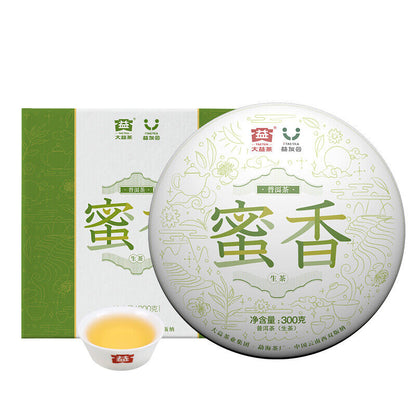 TAETEA MI XIANG * 2019 Menghai Dayi Raw Pu'er Tea Cake Organic Pu-erh Tea 300g