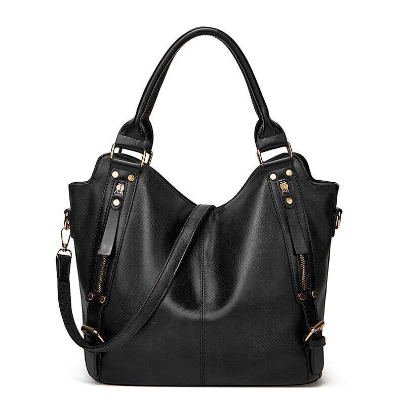 Handbag Bag Side Pockets Bag PU Leather Totes Shoulder Bags Ladies