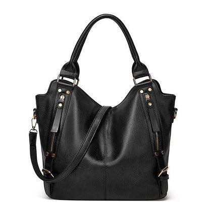 Handbag Bag Side Pockets Bag PU Leather Totes Shoulder Bags Ladies