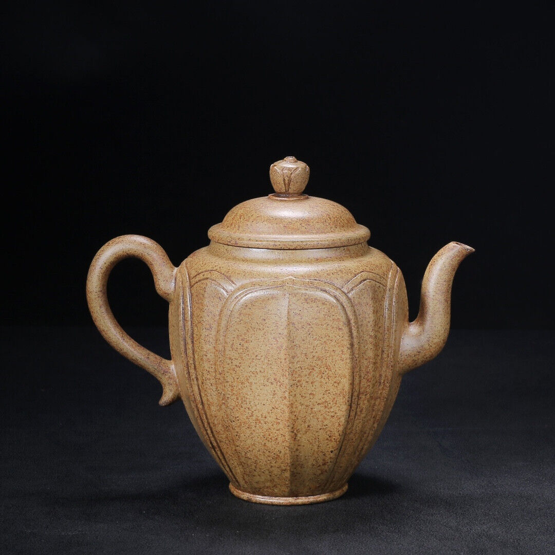 Chinese Yixing Zisha Clay Handmade Exquisite Teapot（石瓢 底款：汪寅仙）