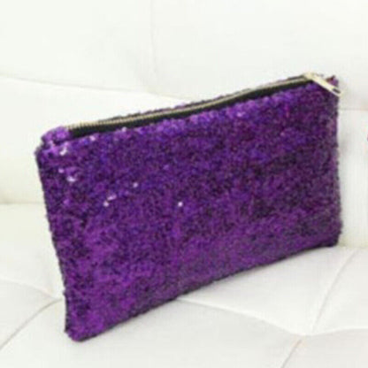Evening Clutch Bag Glitter Sequin Handbag Sparkling Wallet Ladies Shoulder Bag