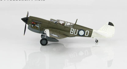 HM P-40N Angry Bee BU-O Lt. Ken Goldring 80 Squadron 1/72 diecast plane model
