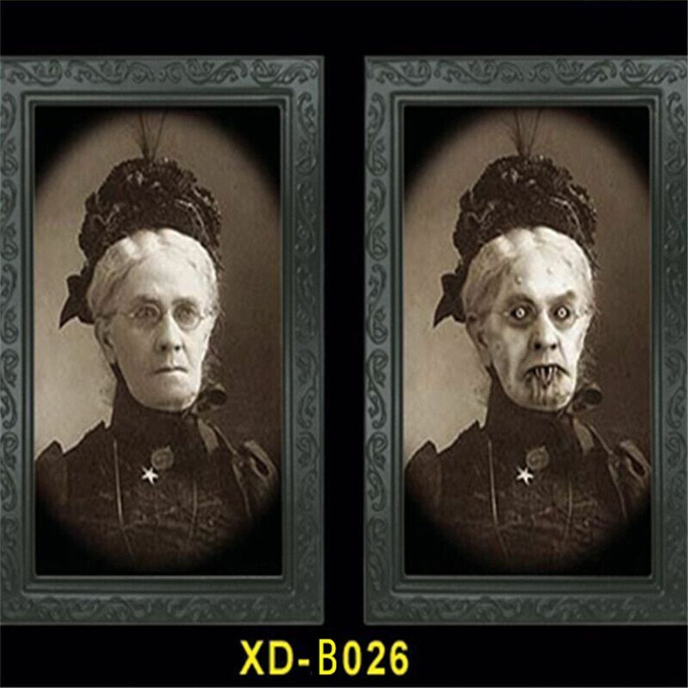 Halloween 3D Ghost Photos Frame Decoration Spooky Party Delivers Crafts Horror