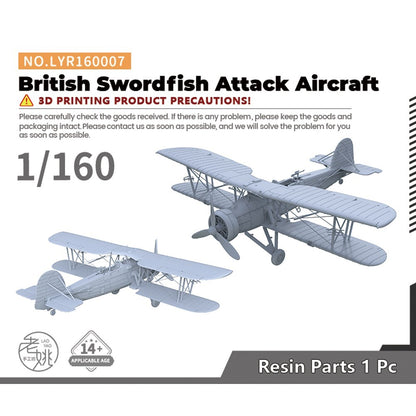 LYR160007 1/160 Military Model Kit British Swordfish Attack Aircraft