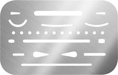 Alvin Flexible Stainless Steel Erasing Shield, 0.005" (3298)