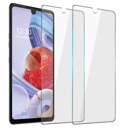 For LG Stylo 6 Glossy Thin Fit Transparent Tempered Glass Clear Screen Protector