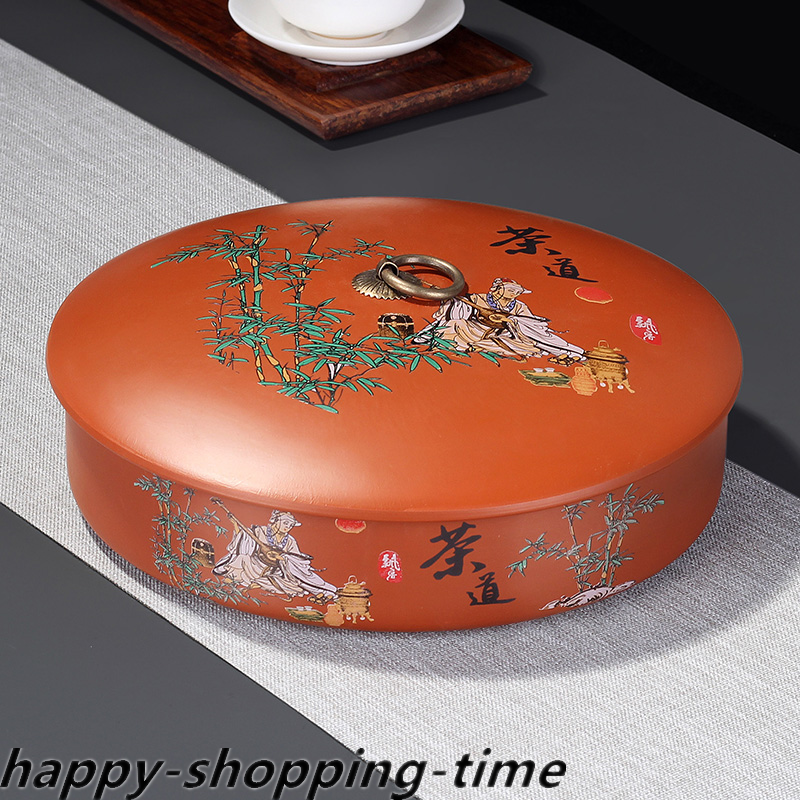 Real Yixing Zisha Holder For Loose Tea Chinese Tea Storage For Pu'er Tea Cake