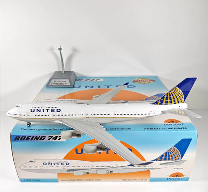 1:200 InFlight UNITED Boeing 747 N107UA Passenger Airplane Diecast Plane Model