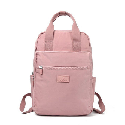 Waterproof Laptop Bag Student Nylon Oxford Cloth Small Backpack 28*15*40CM Black