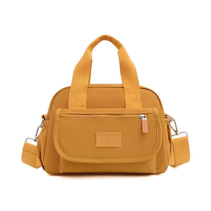 Nylon Shoulder Bag Large Nylon Handbag Waterproof Travel Tote Purses 30*12*21 CM