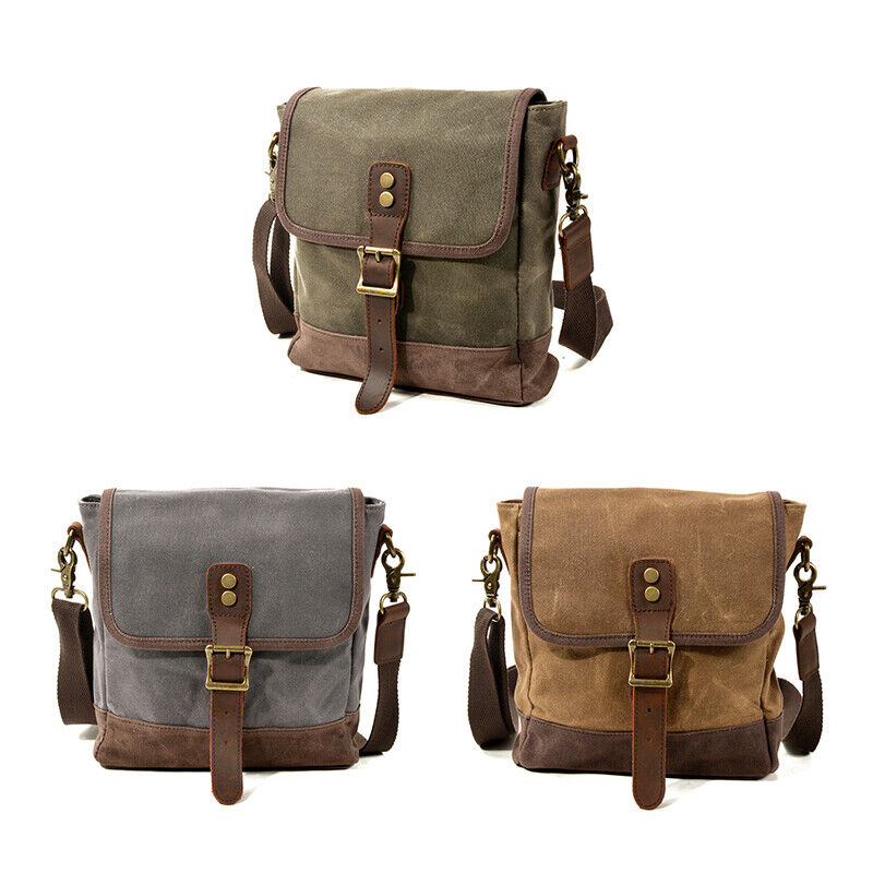 Mens Medieval Crossbody Canvas Bag Shoulder Bag Leisure Package Outdoor Travel