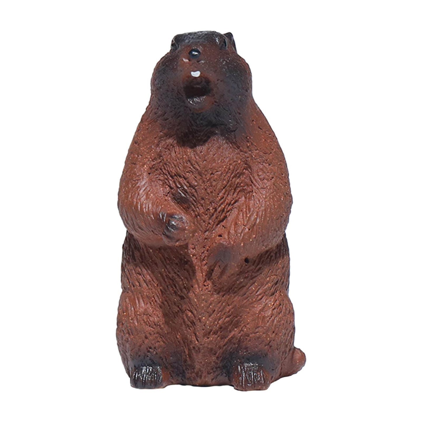Small Prairie Dog Tea Pet Collectible Mini Tea Pet for Bookshelf Yoga Office