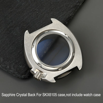 33mm Transparent Sapphire Glass Case Back Cover For Seiko SKX007 SKX009 SKX173*