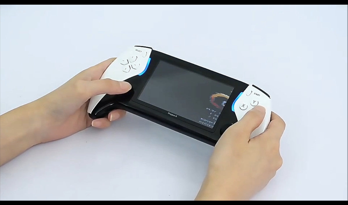 Retro Project X 4.3 Inch HD IPS Screen Handheld Video Game Console FC GBC MD