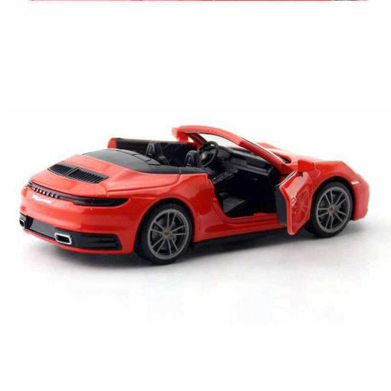 1/32 Porsche 911 Carrera Model Car Diecast Toy Vehicle for Boys Kids Gifts Red
