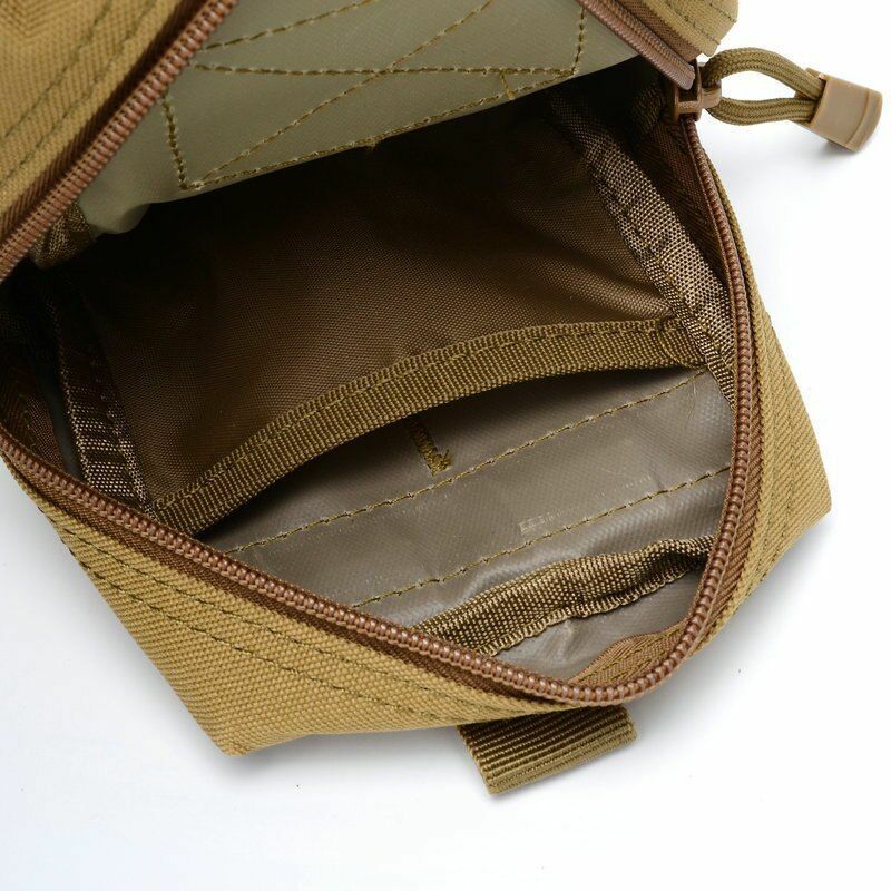 Multifunctional 1000D Waist Bag Outdoor Tool Zipper Pack Accessories Belt Pouch