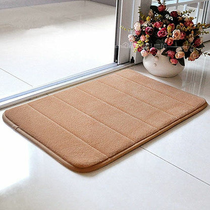 3Pcs/Set Memory Foam Bath Mat Modern Floor Anti-Slip Bathroom Rug Kitchen Carpet