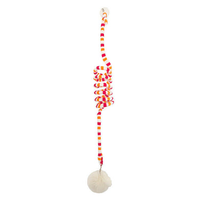 Spring Cat Toy Automatic Play Hanging Cat Toys Playing Suction Cup Bell Ball NEW