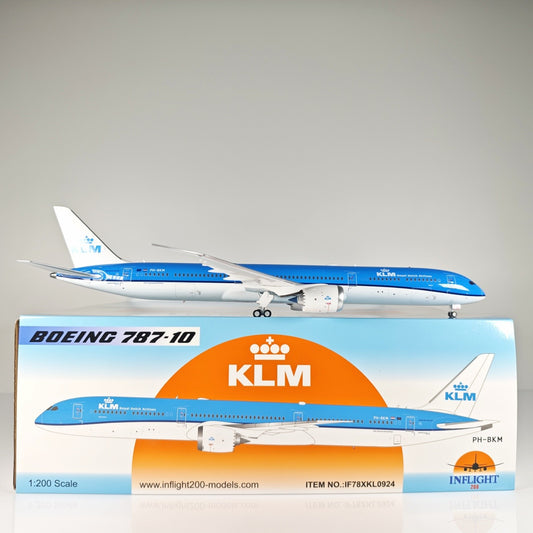 1:200 InFlight KLM Boeing 787-10 PH-BKM Passenger Airplane Diecast Plane Model