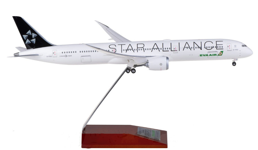 1:200 34CM Hogan EVA AIR STAR ALLIANCE BOEING 787-10 Airplane ABS Plastic Model