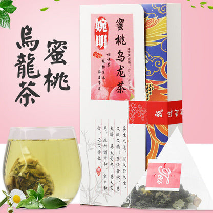 婉明 Peach Oolong Tea Flavored Tea Tea Substitute Tea Triangle Bag Tea