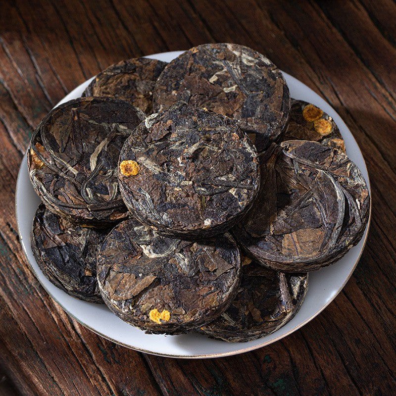 500g Lemon White Tea Fuding Aged White Tea Small Tea Cake