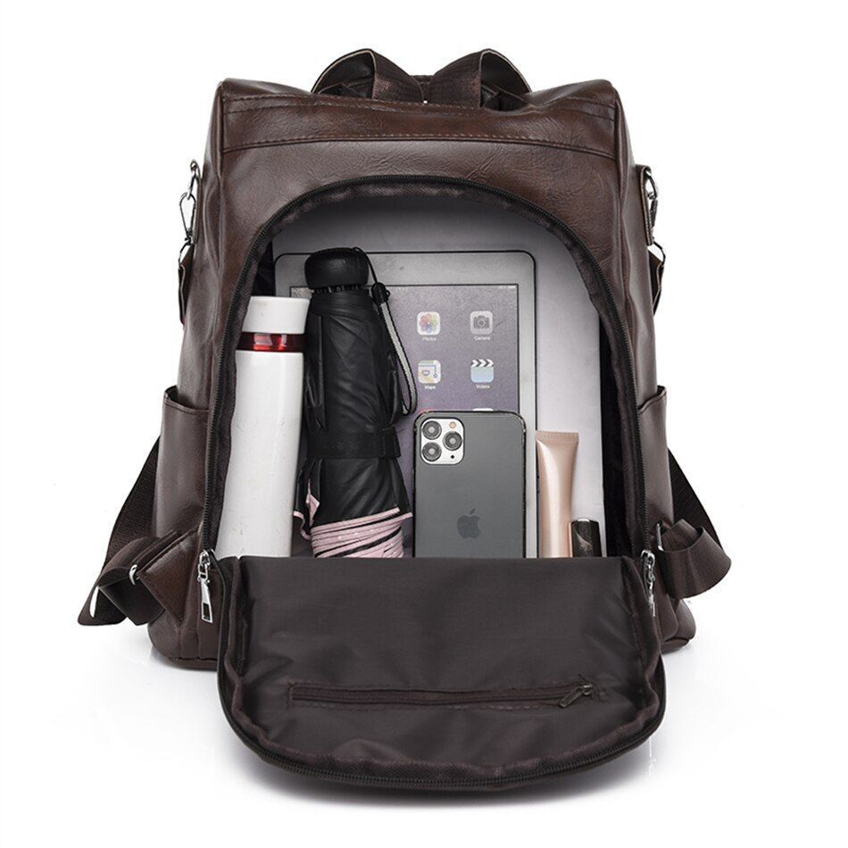 Fashion Women Backpacks Purses Synthetic Leather Rucksack Large School Bag 1 PC