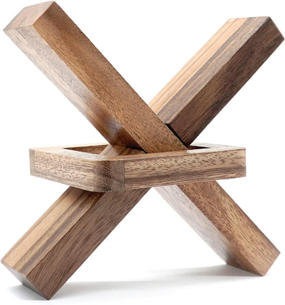 Wooden Brain Teasers for Kids and Adults Logic Games Gift IQ Puzzle Trick Lock