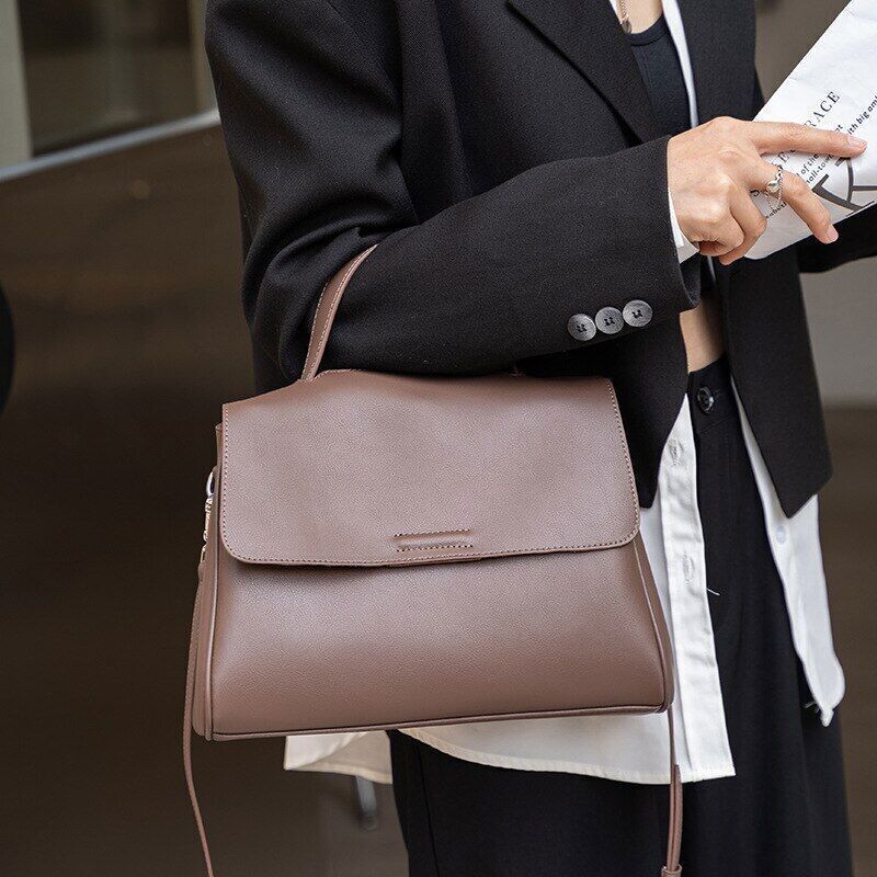 Women Handbag Genuine Leather High Capacity Crossbody Shoulder Bags