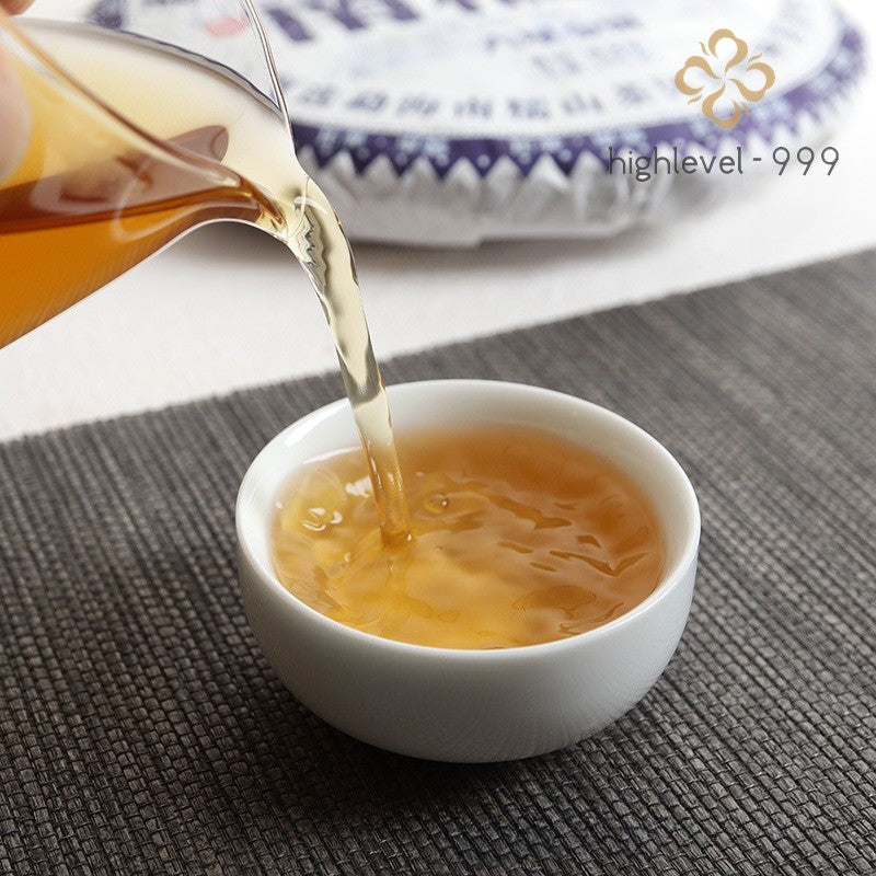 357g Raw Pu'er Yunnan Nannuoshan Big Old Tree Qi Zi Compressed Tea Cake