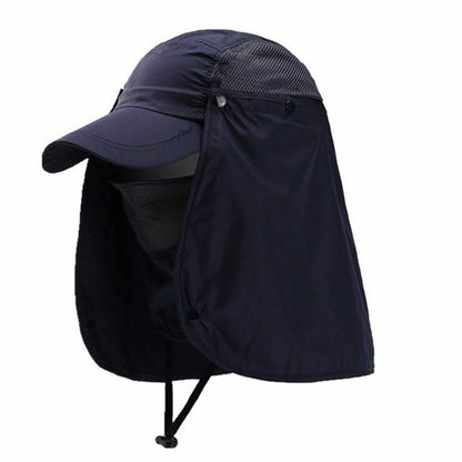 Outdoor Sun Hat UV Protection Ear Flap Neck Cover Fishing Hunting Hiking Unisex