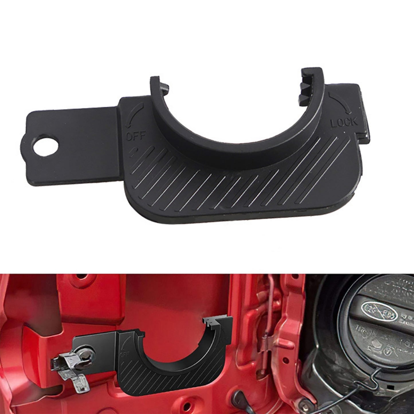 Black Gas Cap Holder Anti-Slipping Repair Kit For Toyota Tacoma 2016-2022