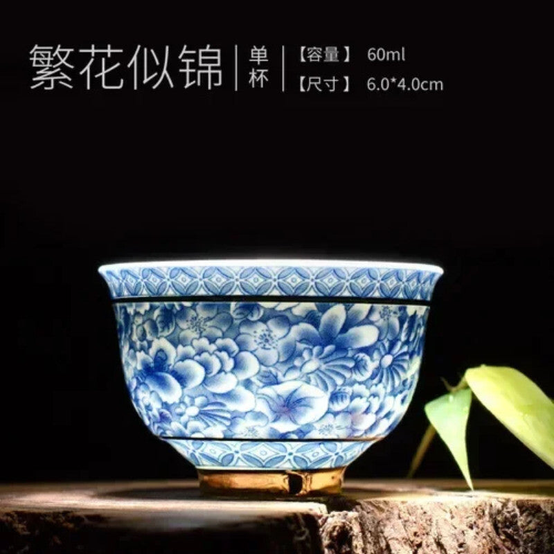 1pc Porcelain Tea Cup Small Tea Bowl Ceramic Phnom Penh Tea Bowl Single Cup