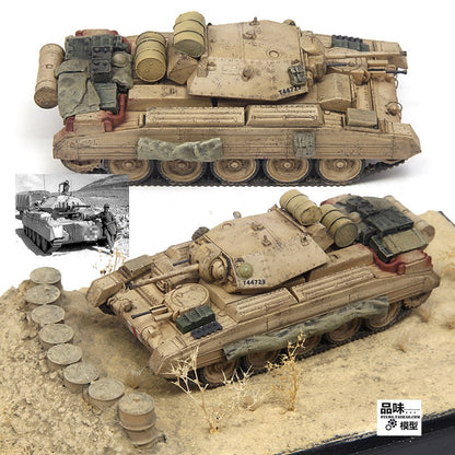 for S-MODEL Crusader Mk.I/II T44723 North Africa 1941 1:72 Tank Pre-built Model