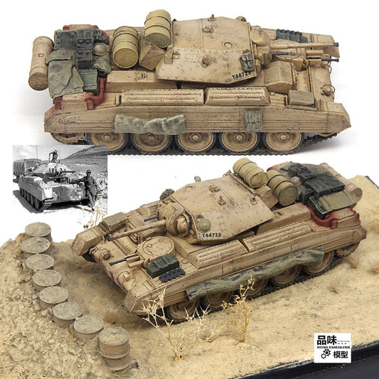 for S-MODEL Crusader Mk.I/II T44723 North Africa 1941 1:72 Tank Pre-built Model
